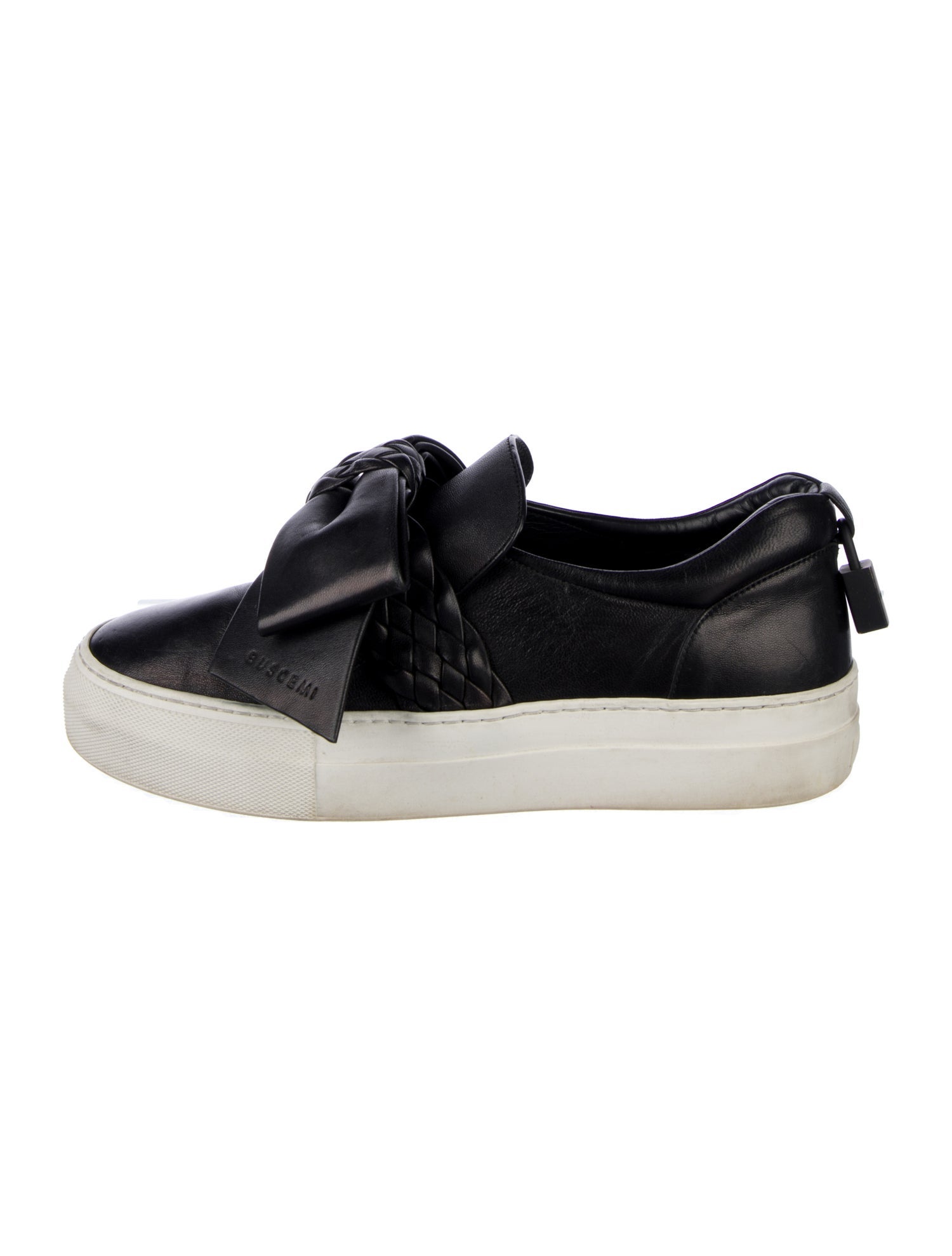Buscemi Leather Bow Accents Sneakers