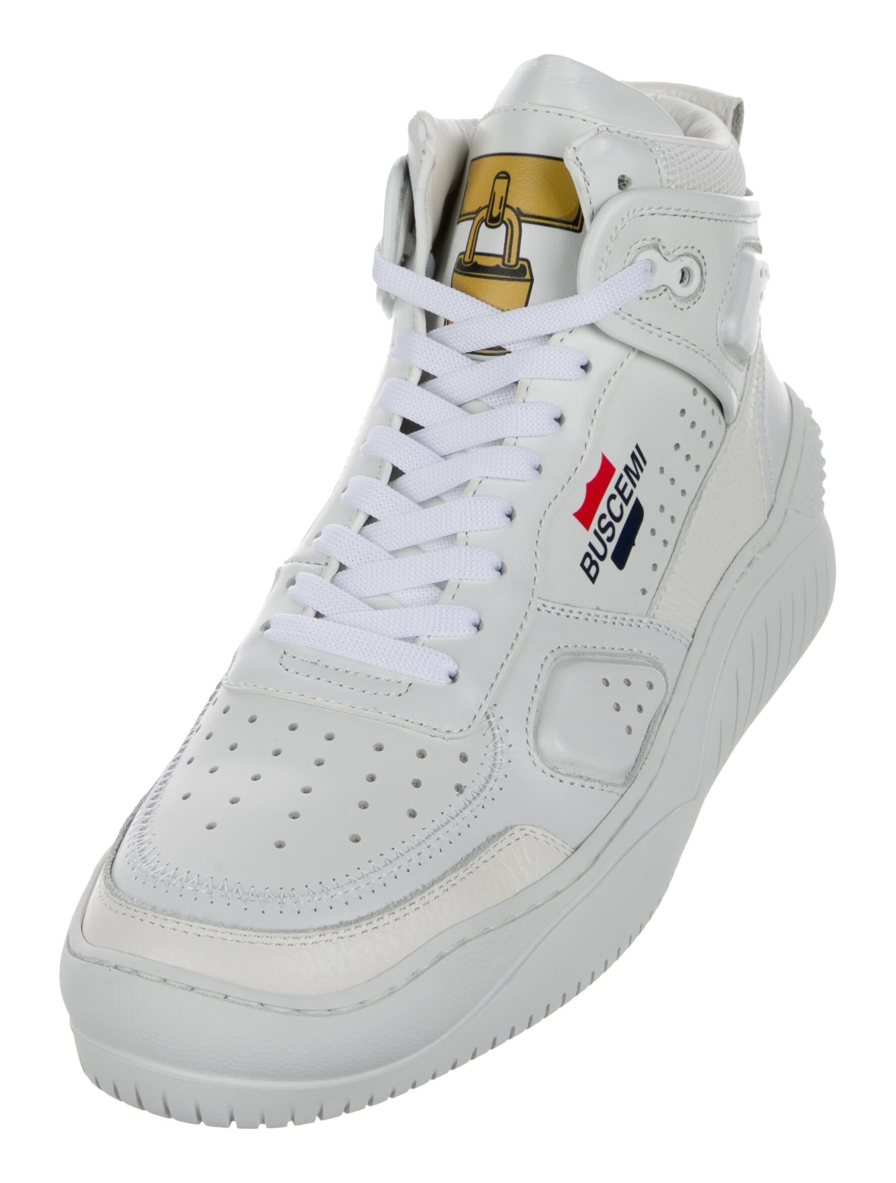 Buscemi Leather Graphic Print Sneakers