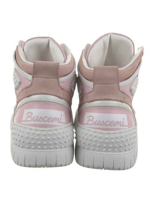 Buscemi Leather Colorblock Pattern Sneakers