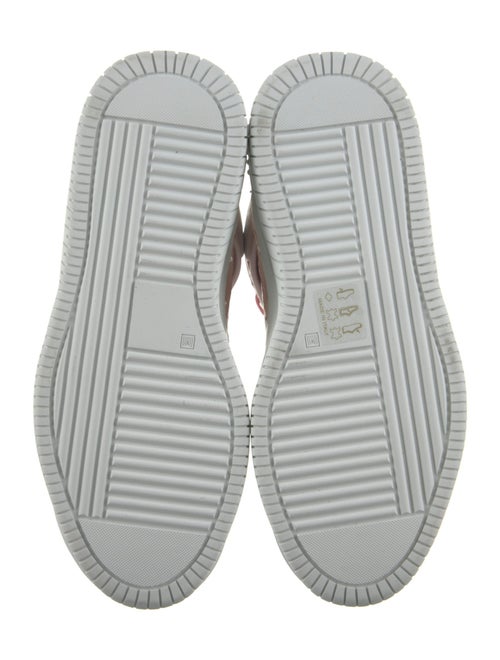 Buscemi Leather Colorblock Pattern Sneakers