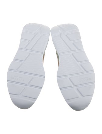 Buscemi Suede Colorblock Pattern Sneakers