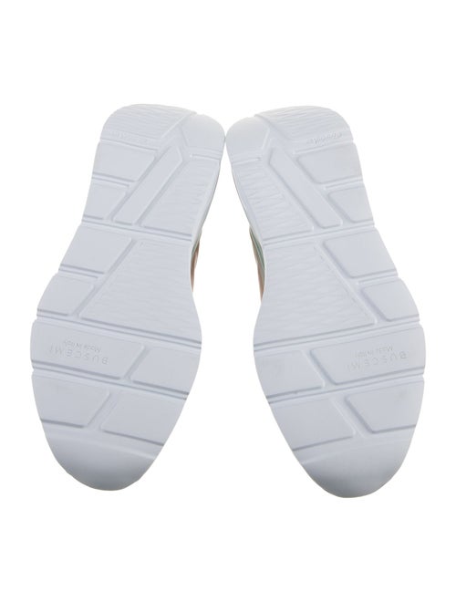 Buscemi Suede Colorblock Pattern Sneakers