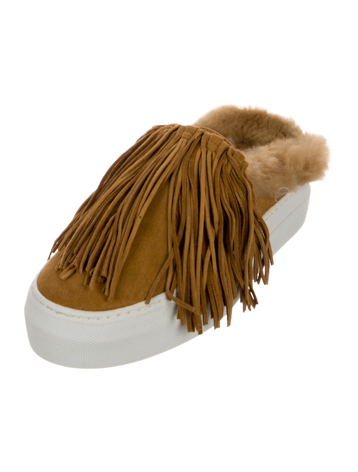 Buscemi Suede Fringe Trim Accent Sneakers