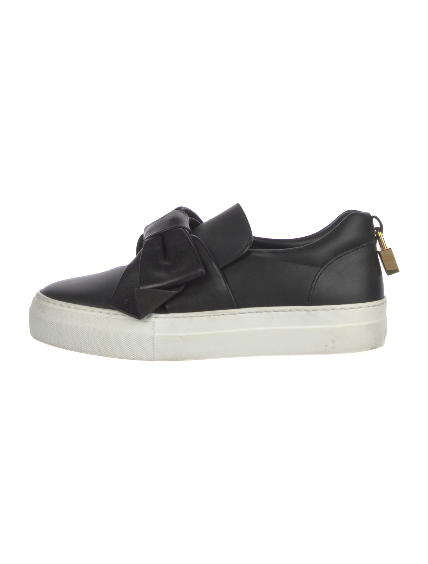Buscemi Leather Bow Accents Sneakers