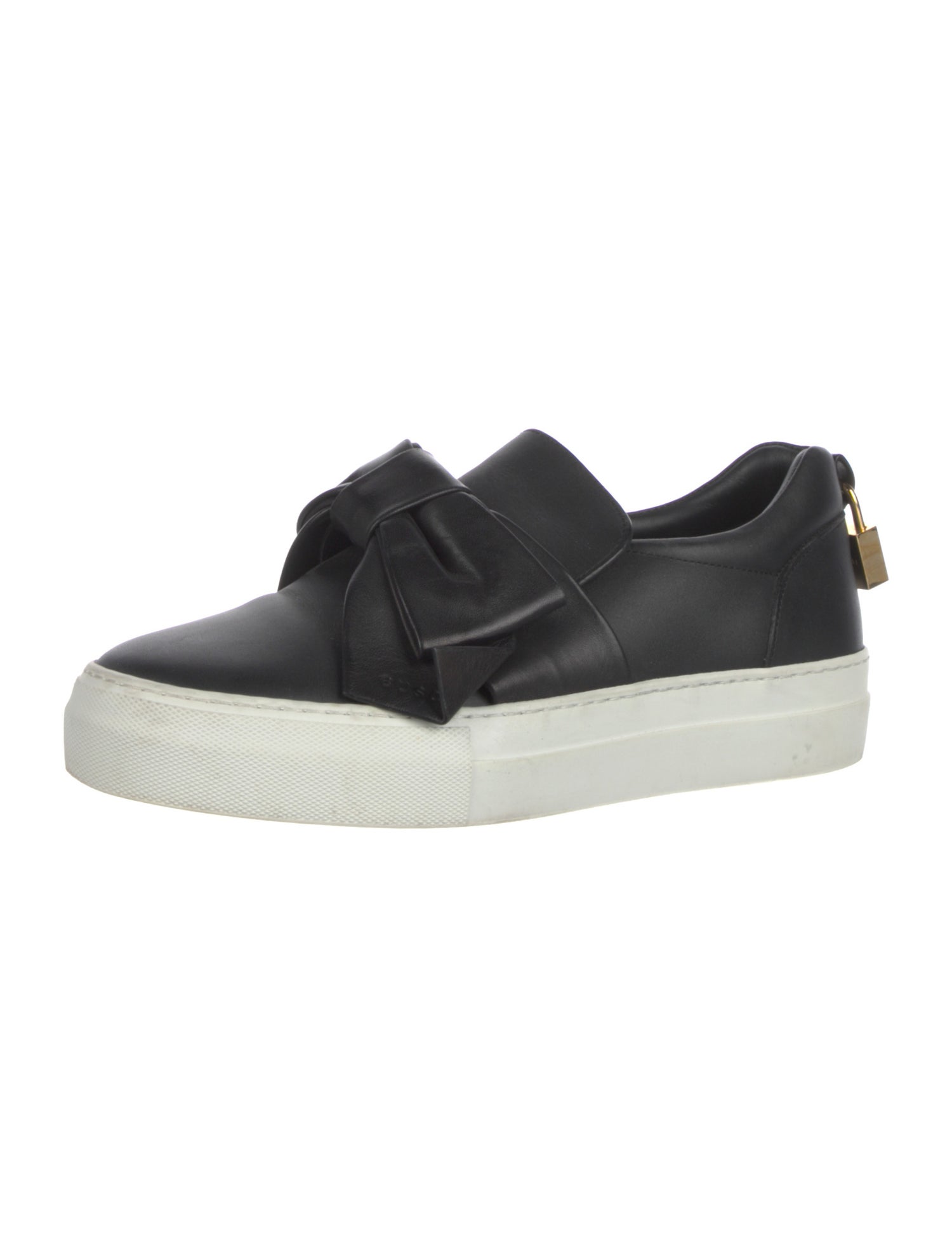 Buscemi Leather Bow Accents Sneakers