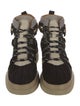 Buscemi Leather Colorblock Pattern Hiking Boots