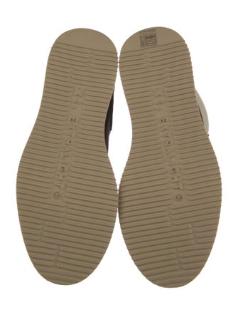 Buscemi Leather Colorblock Pattern Hiking Boots