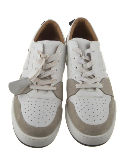 Buscemi Leather Colorblock Pattern Sneakers