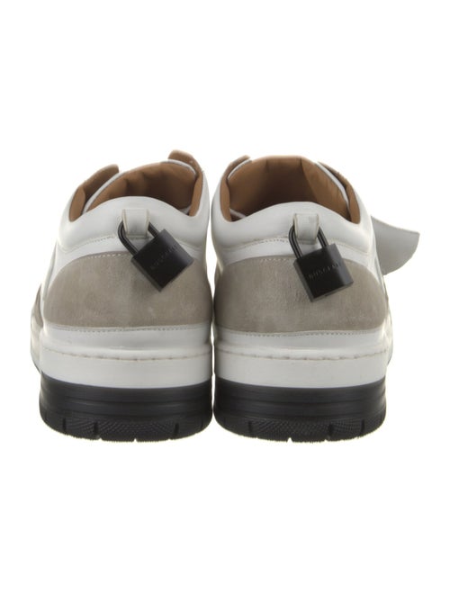 Buscemi Leather Colorblock Pattern Sneakers