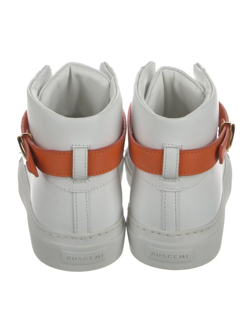 Buscemi Leather Colorblock Pattern Sneakers