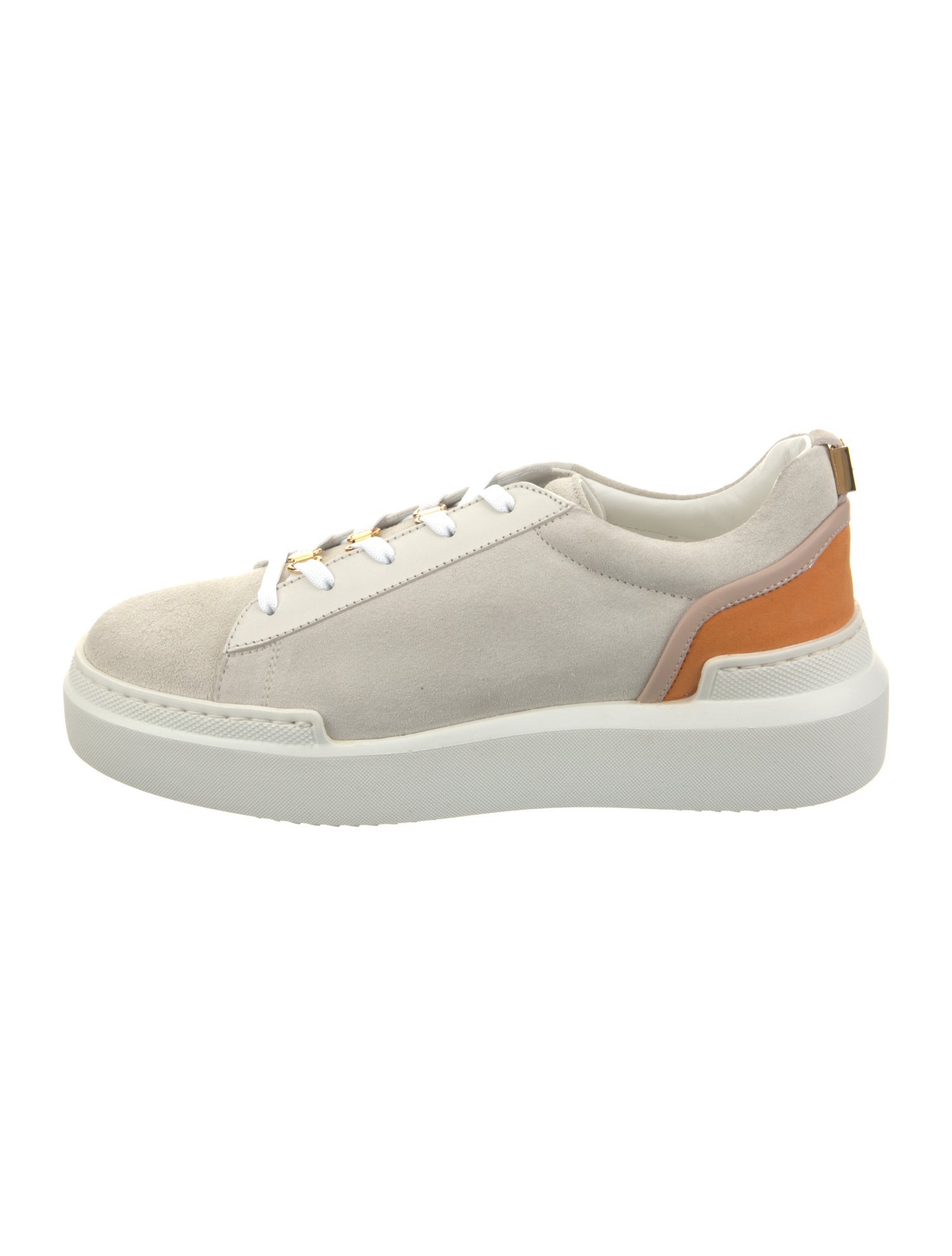 Buscemi Suede Colorblock Pattern Sneakers