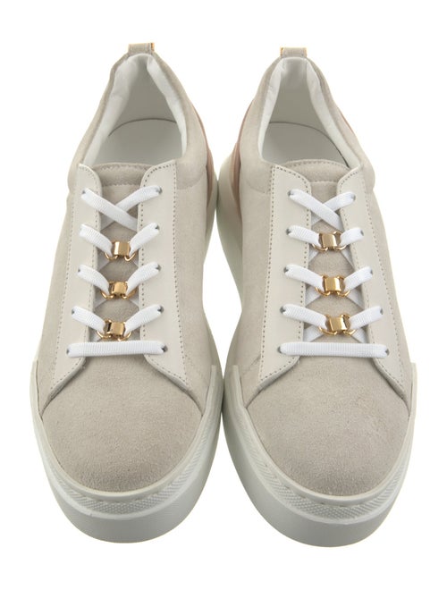 Buscemi Suede Colorblock Pattern Sneakers