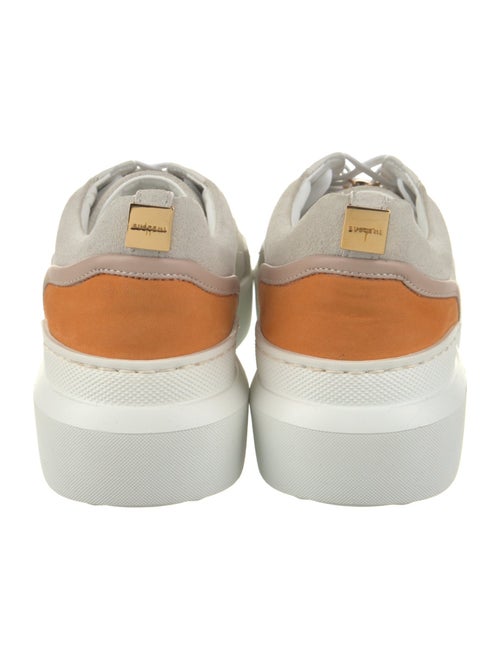 Buscemi Suede Colorblock Pattern Sneakers