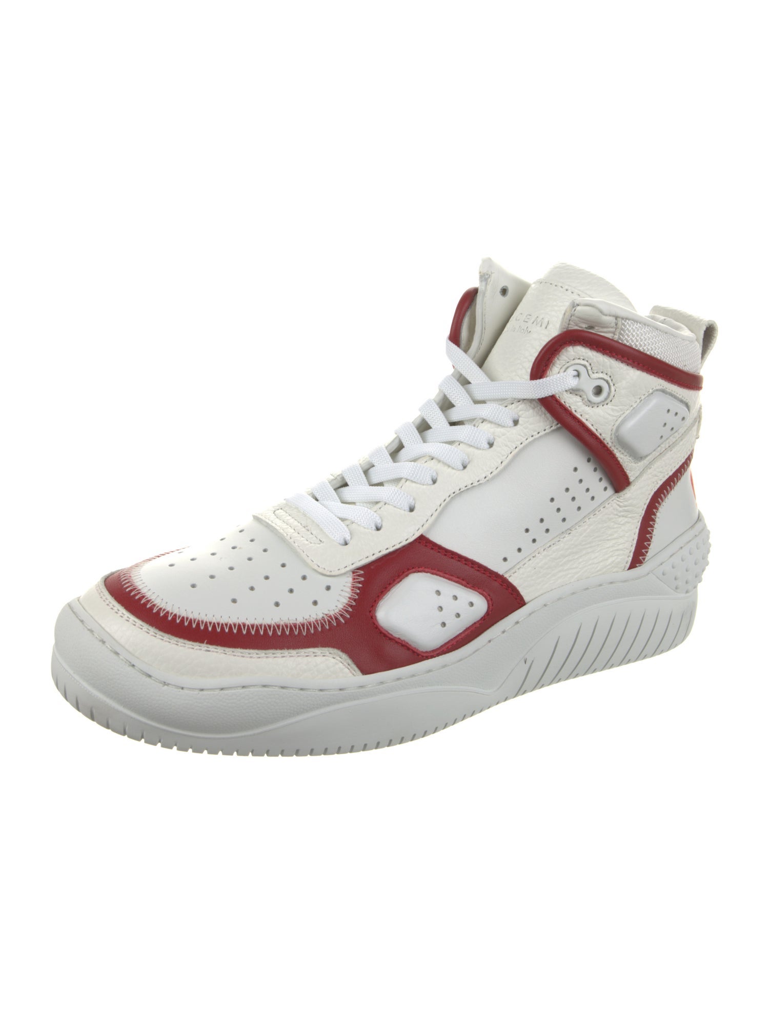 Buscemi Leather Striped Sneakers