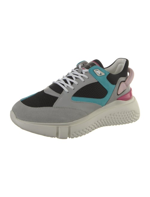 Buscemi Leather Colorblock Pattern Athletic Sneakers