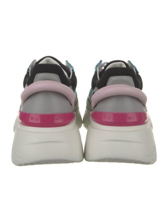 Buscemi Leather Colorblock Pattern Athletic Sneakers