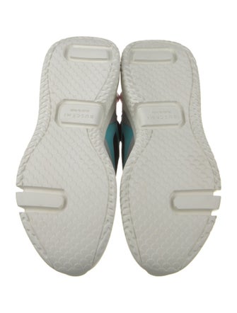 Buscemi Leather Colorblock Pattern Athletic Sneakers