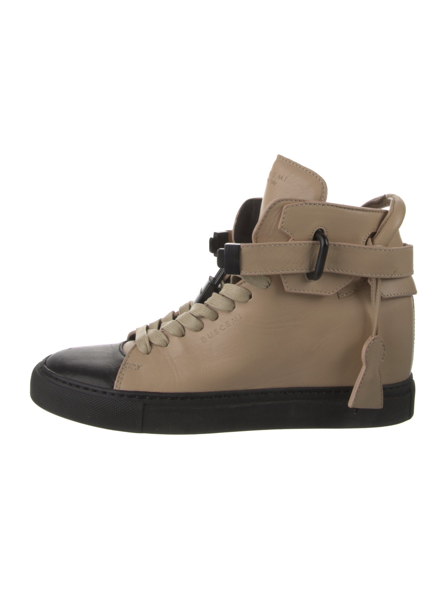 Buscemi Leather Lace-Up Boots