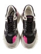 Buscemi Leather Colorblock Pattern Sneakers