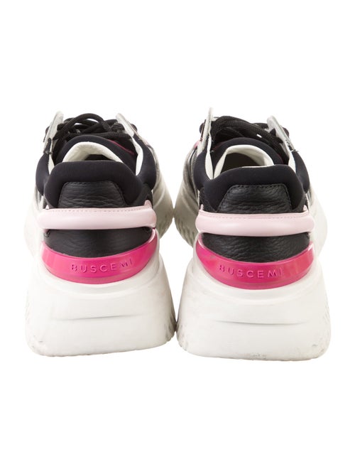 Buscemi Leather Colorblock Pattern Sneakers