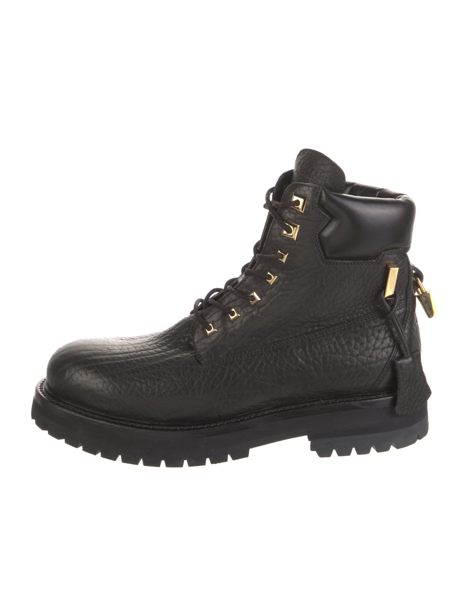Buscemi Leather Combat Boots