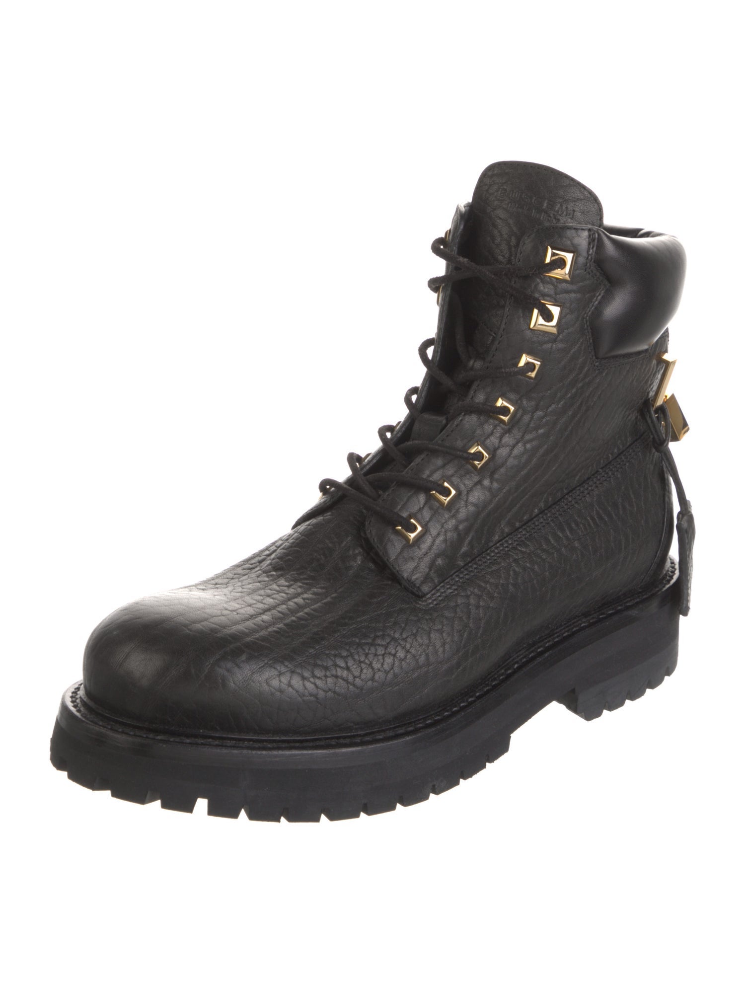 Buscemi Leather Combat Boots