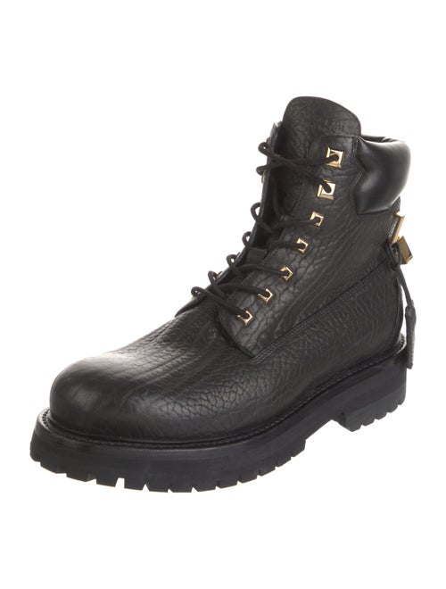 Buscemi Leather Combat Boots