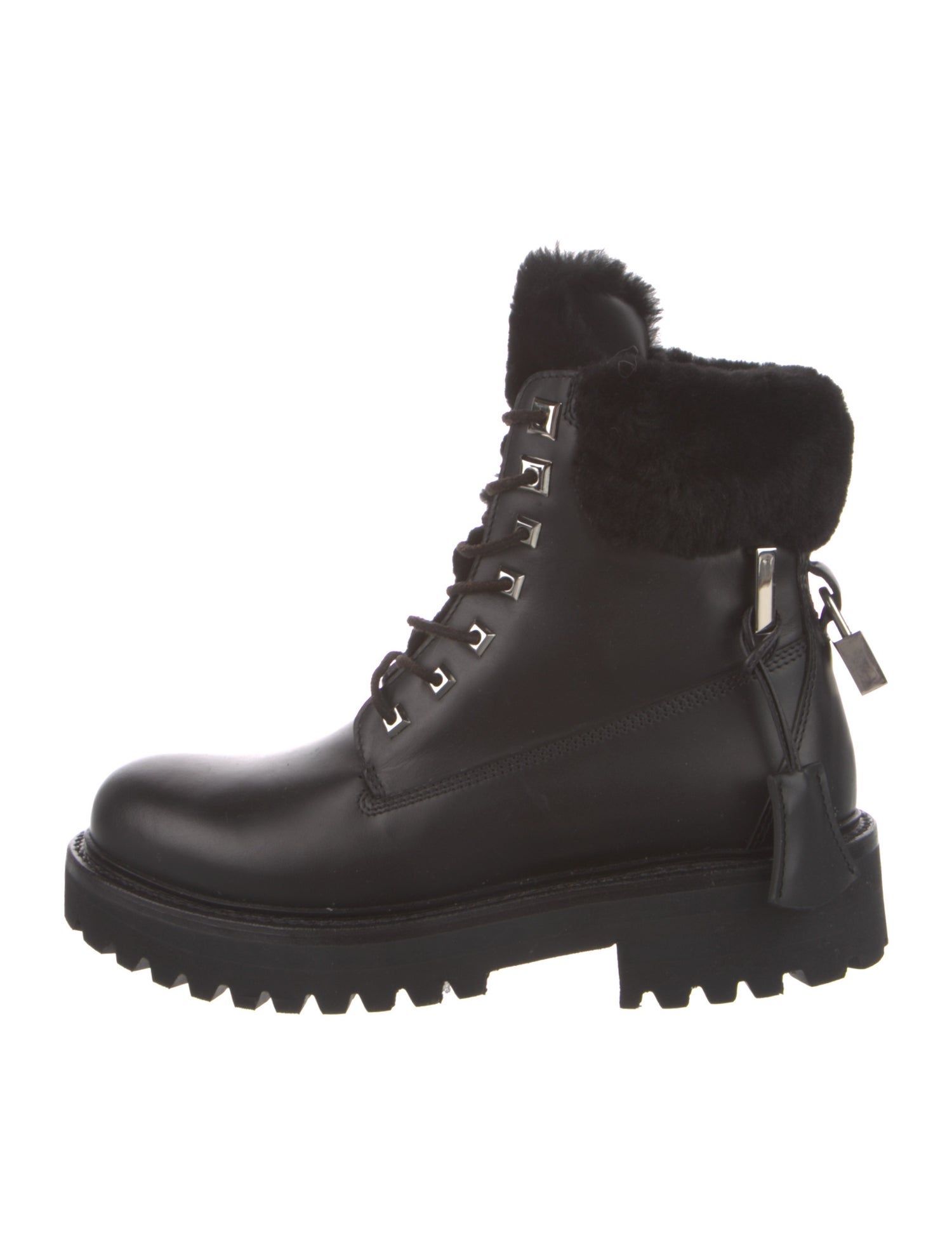 Buscemi Leather Combat Boots