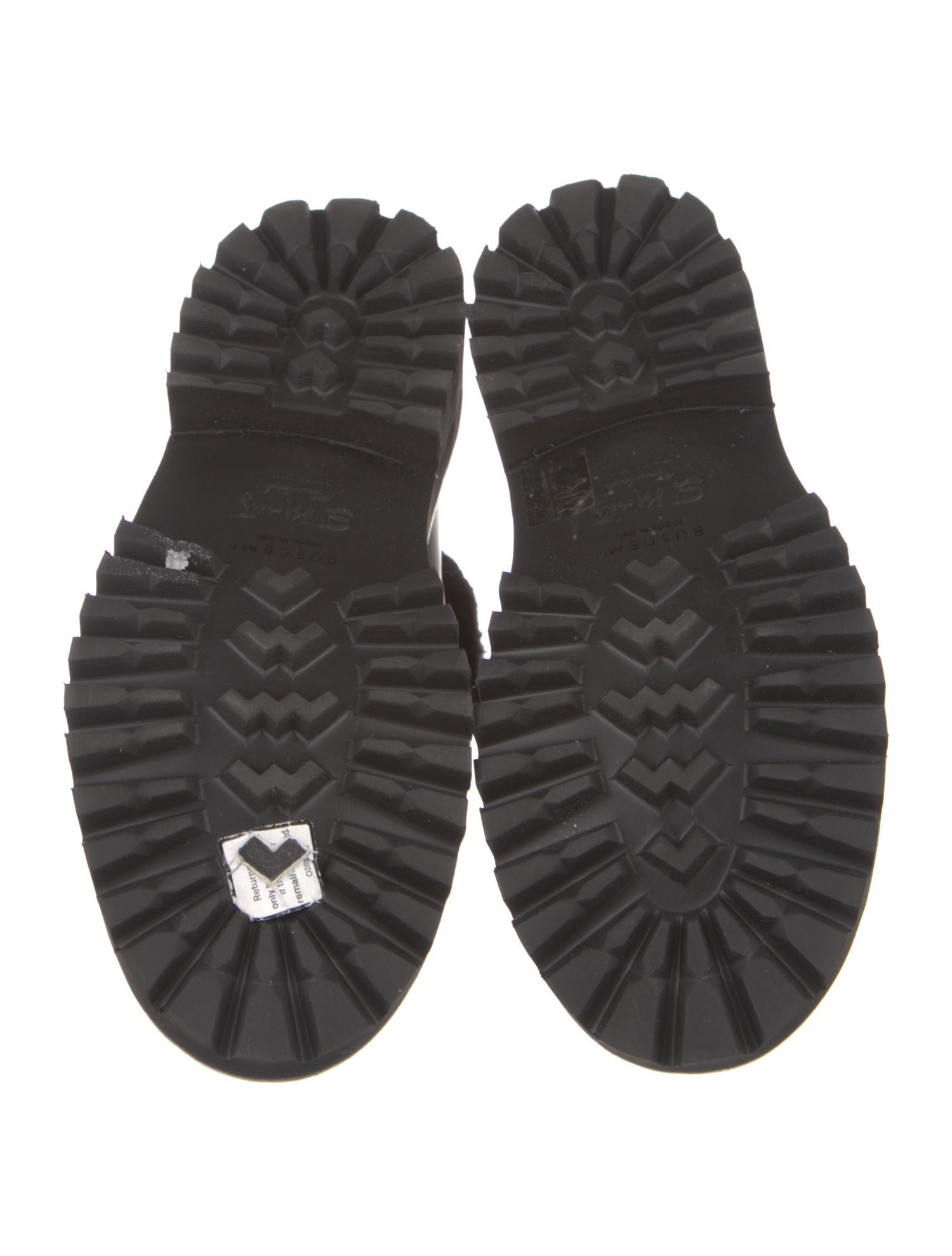 Buscemi Leather Combat Boots