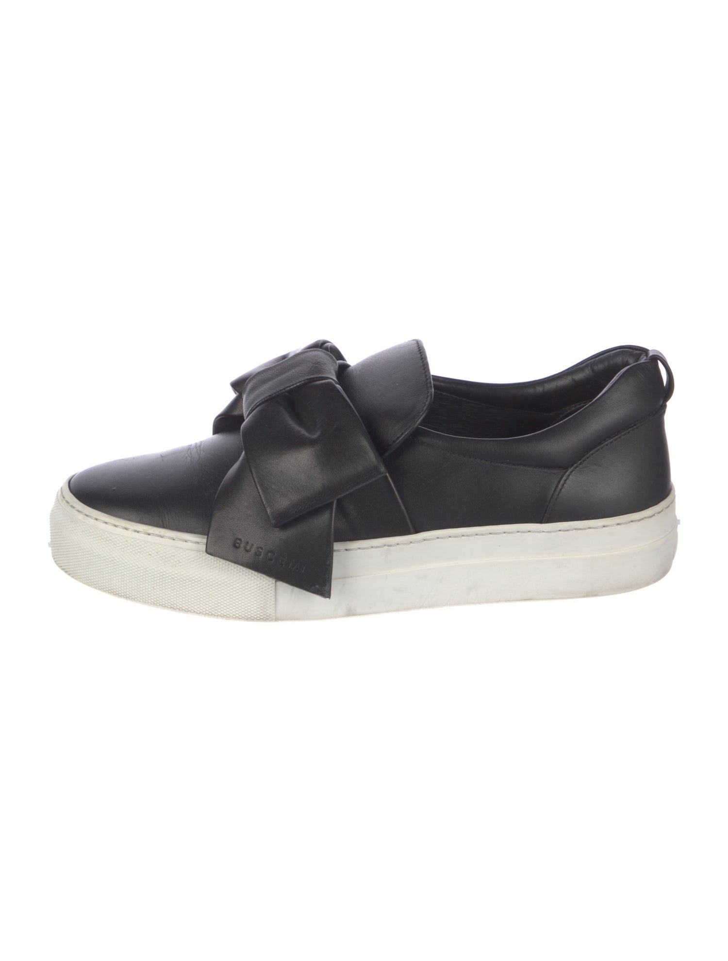 Buscemi Leather Bow Accents Sneakers