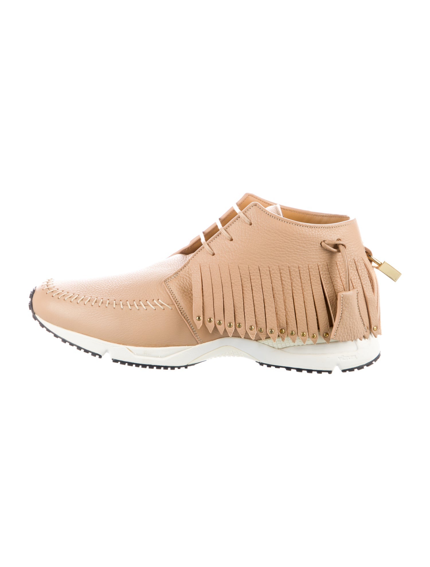 Buscemi Leather Studded Accents Sneakers