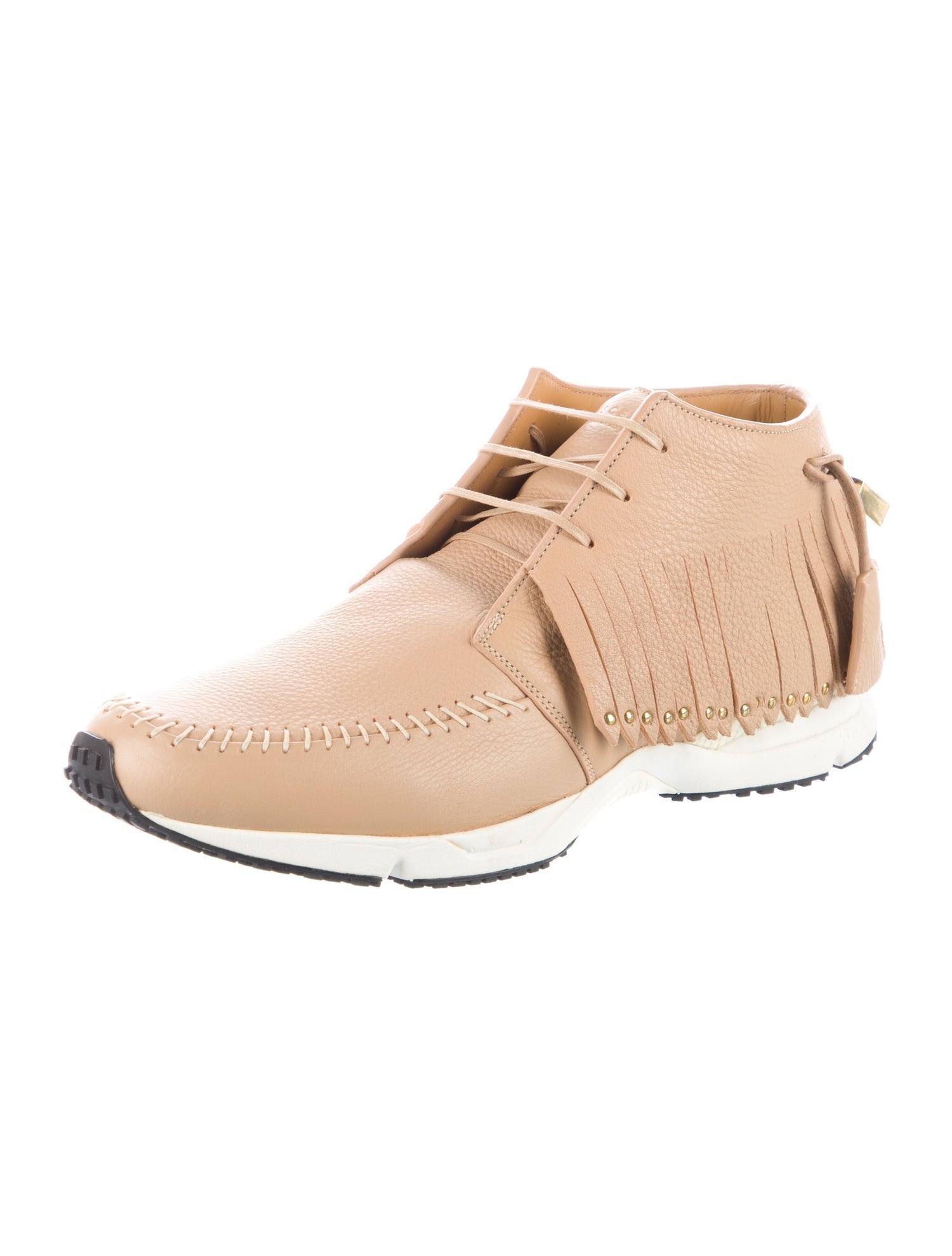 Buscemi Leather Studded Accents Sneakers