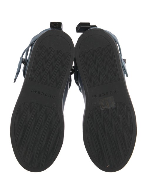 Buscemi Leather Colorblock Pattern Sneakers