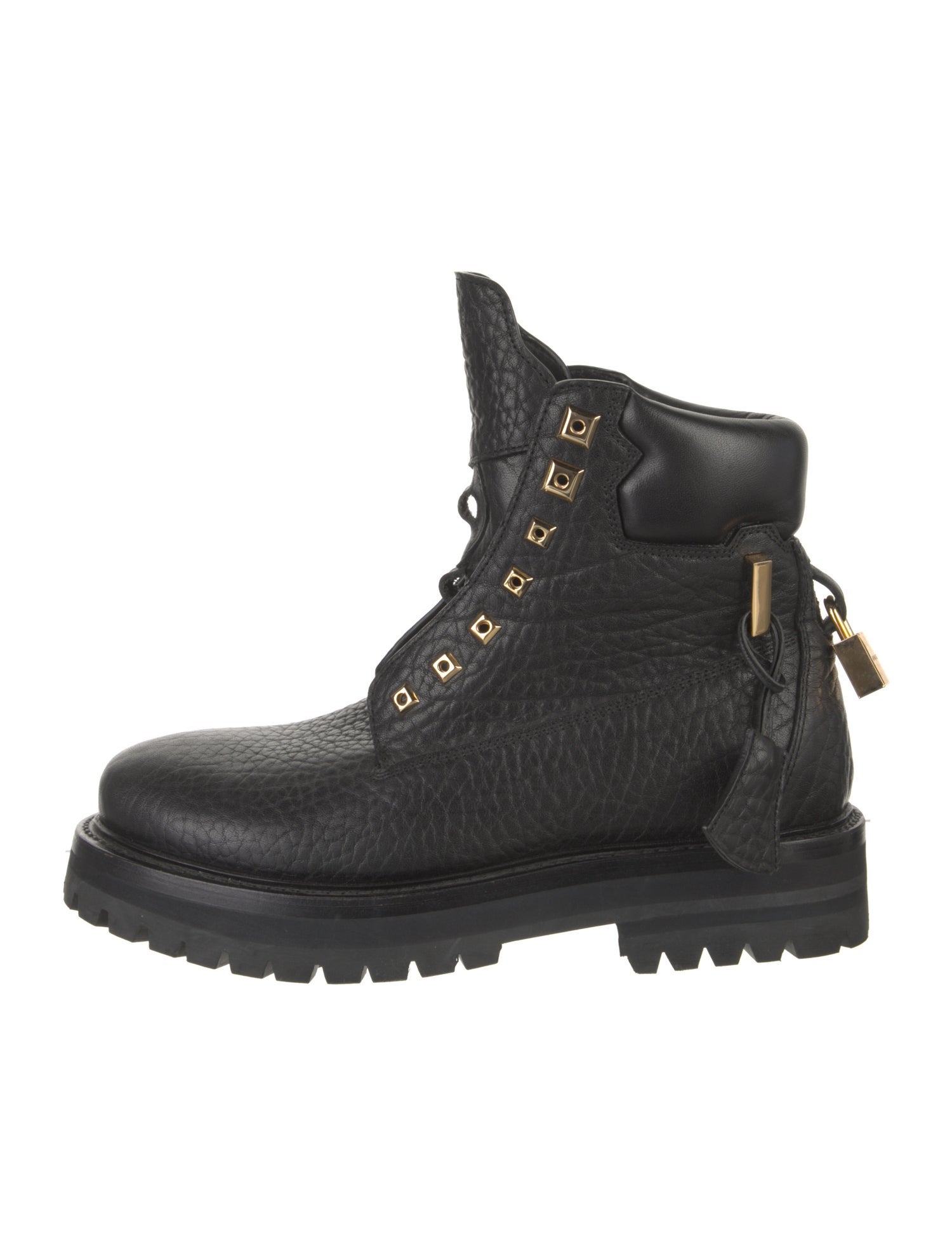 Buscemi Leather Combat Boots