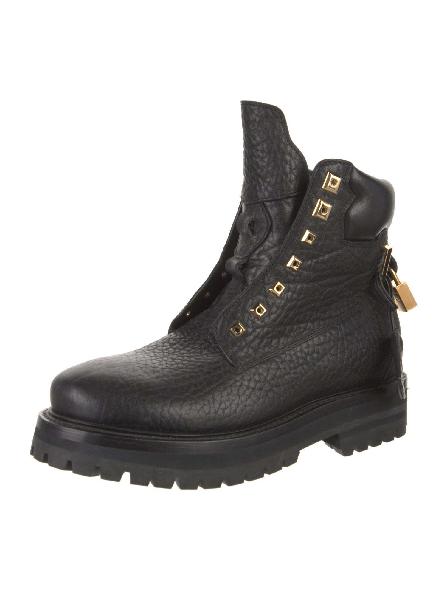 Buscemi Leather Combat Boots