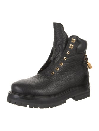 Buscemi Leather Combat Boots