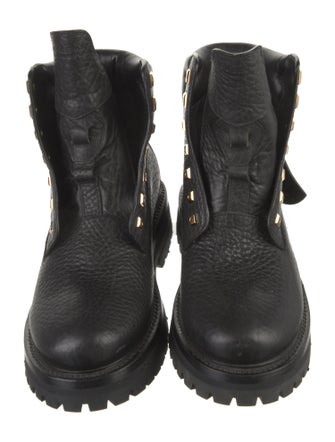 Buscemi Leather Combat Boots