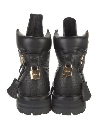 Buscemi Leather Combat Boots