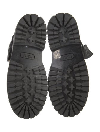 Buscemi Leather Combat Boots