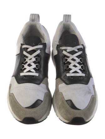 Buscemi Leather Colorblock Pattern Sneakers