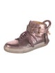Buscemi Embossed Leather Sneakers