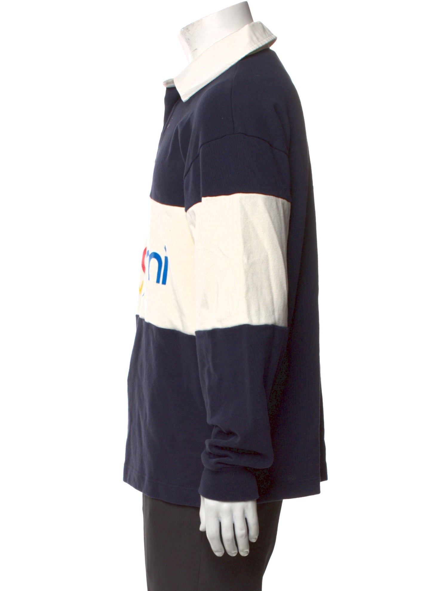 Buscemi Graphic Print Collar Polo Shirt