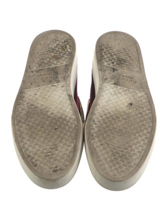 Buscemi Suede Colorblock Pattern Sneakers