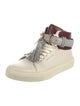 Buscemi Leather Colorblock Pattern Sneakers
