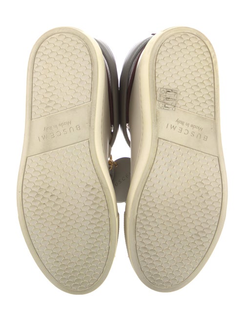 Buscemi Leather Colorblock Pattern Sneakers