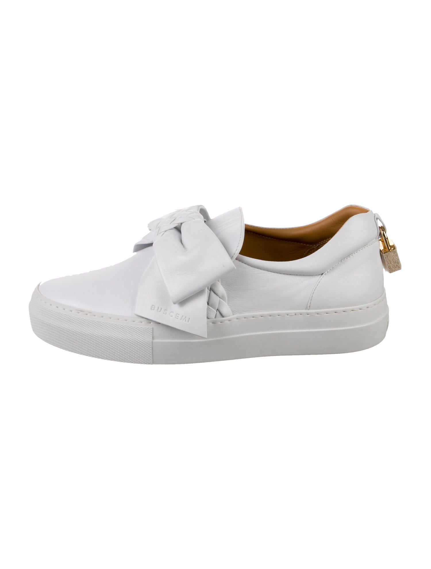 Buscemi Leather Bow Accents Sneakers
