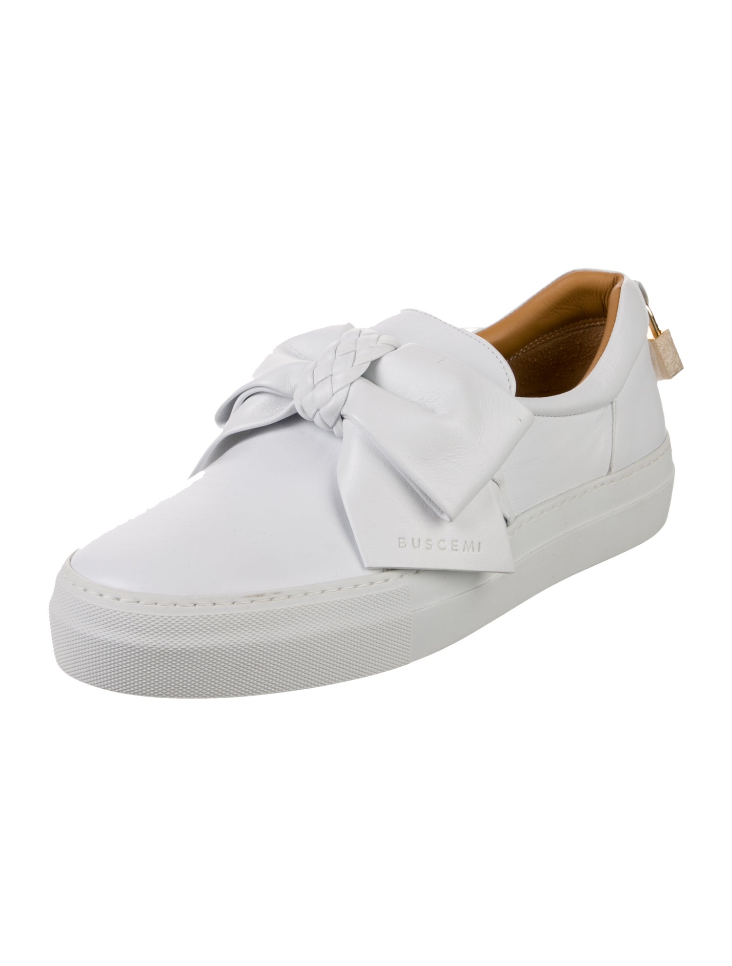 Buscemi Leather Bow Accents Sneakers