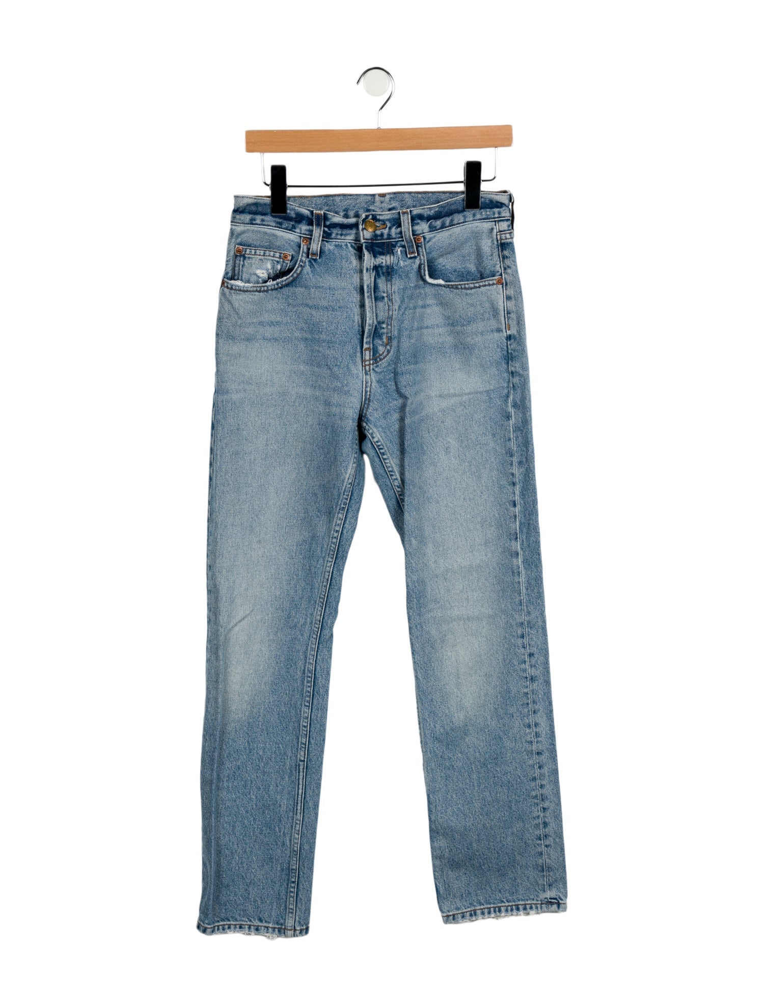 B Sides High-Rise Straight Leg Jeans