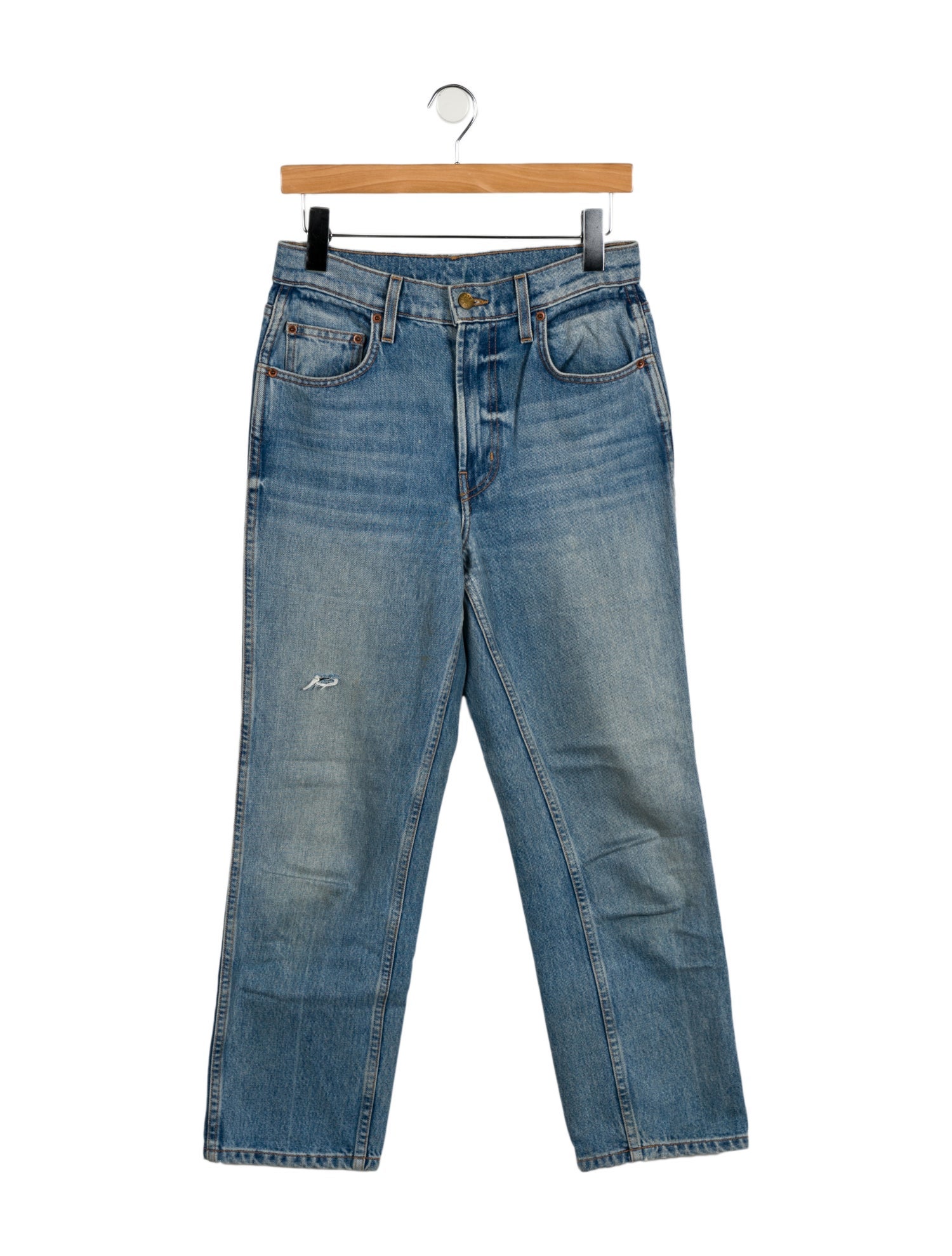 B Sides High-Rise Straight Leg Jeans