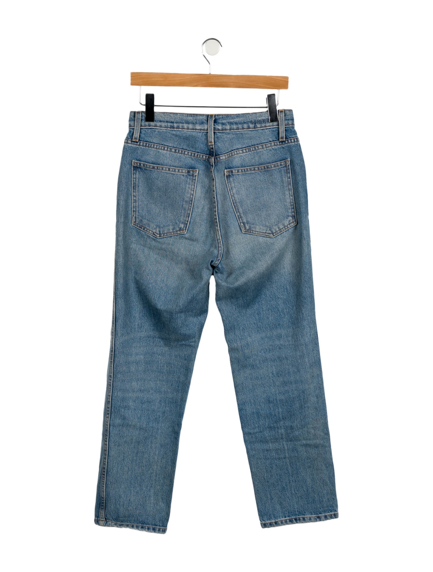 B Sides High-Rise Straight Leg Jeans